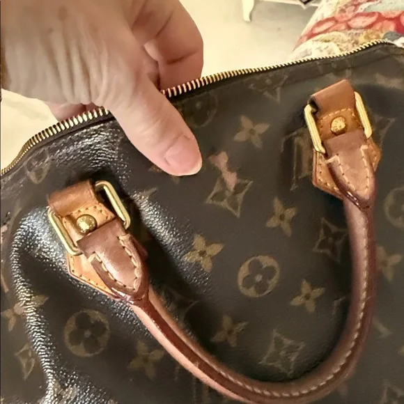Louis Vuitton Monogram Speedy 35 Satchel - Brown & Tan - Picture 13 of 17